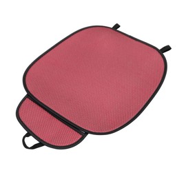 Partuto 1 Pc 48x59cm Universal Car Seat Cushion - for Car Travel Driving Seat Protection Pad Cover Anti-Slip - Ice Silk Red