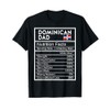 Dominican Dad Nutrition Facts National Pride Gift For Dad T-Shirt