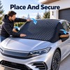Car Windshield Snow Cover with Side Mirror Covers & Elastic