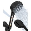 Filtered Shower Head with Handheld Matte Black, BOWGER 6 Modes