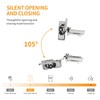 Chibery 10 Pack 5/8" Overlay 3D Soft Close Concealed Hinge