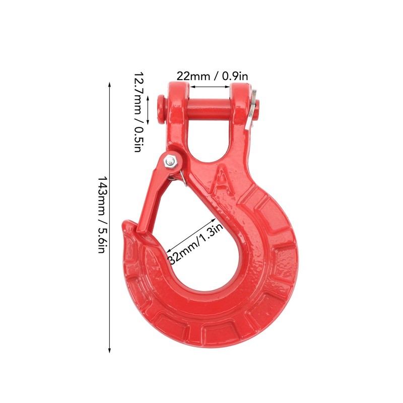 Clevis Grab Hook, Clevis Slip Hook, Trailer Chain Hook, 15T