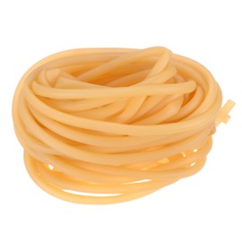 M METERXITY Natural Latex Rubber Hose, 5/32" [4mm] ID x 1/4" [6mm] OD 26ft Length Latex Hose for Home/Laboratory/Sports, Highly Elastic Band Tubes [Yellow]