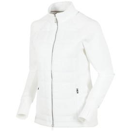 Sunice Ella Thermal Jacket for Women - Insulated Long Sleeve Windproof Jacket (Pure White/Silver Zipper, Small)