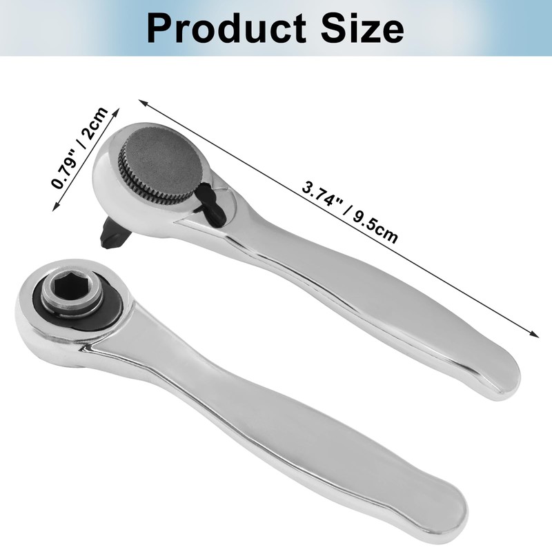 LifCratms 1 Pcs 72-Tooth Mini Screwdriver, 1/4 Inch Drive Micro