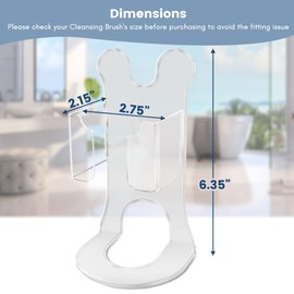 TRINENOX Organizador Acrílico Universal Para Depuradores Faciales Eléctricos Y Cepillos De Limpieza Soporte Impermeable Compatible Con Coslus, Clsevxy, Touchbeauty, Wovazus, Visofo Y Clarisonic Mia 2