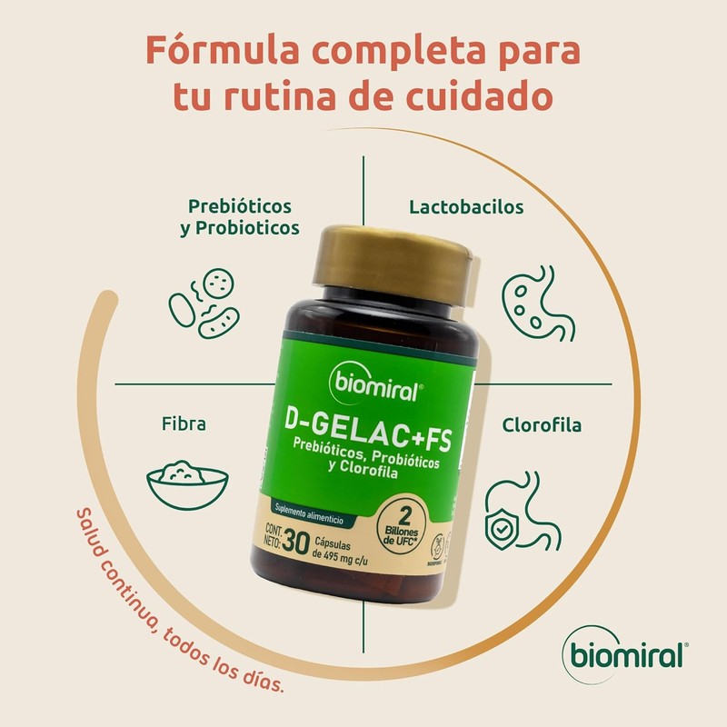 Daily Synbiotic Digest Complex - 2 Billion CFU Probiotics Lactobacilli,