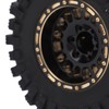 4Pcs Brass Wheel Tire Set 1.2in Hub Replacement for Traxxas