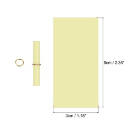 QUARKZMAN Mini Loose Tombola, Pack of 100 Small Notes for Messages for Valentine's Day, Anniversary, Tombola Loose for Writing Yourself for Birthday Party Club Festival, Light Yellow