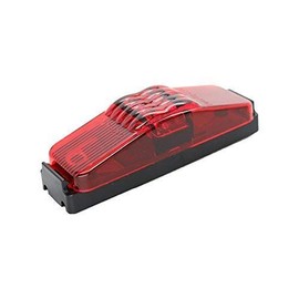 USA 1x4-Inch Red LED Clearance Side Marker Light with Black Bracket for Camper/Trailer Truck