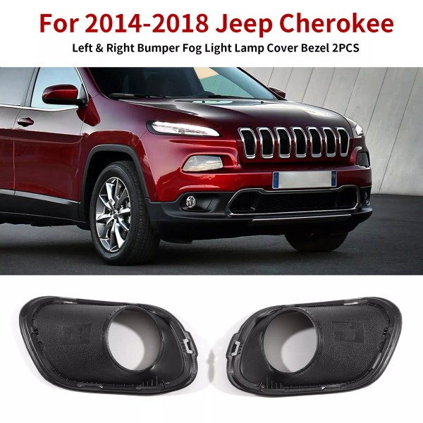 Unbranded For Jeep Cherokee 2014-2018 Left & Right Bumper Fog