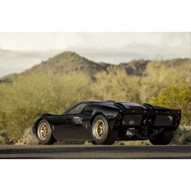 Ford GT40, race cars, black cars, classic, desert, American cars Poster - 16x24