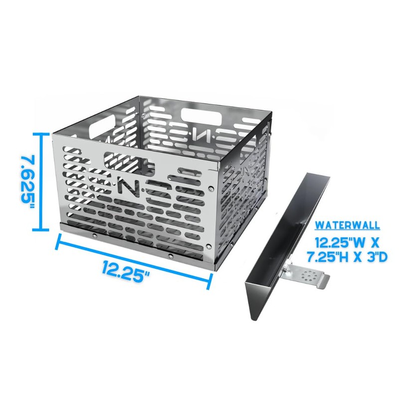 SnS Grills Slow ‘N Sear® Stainless Steel Charcoal Basket and