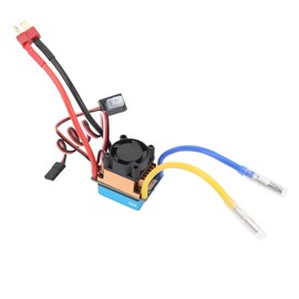 480A Brushed Speed Controller ESC, 480A RC ESC with Cooling Fan Waterproofing ESC for 1/10 RC Car and Boat