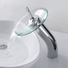 Bathroom Sink Faucet, Bathroom Circle Waterfall Faucet Chrome Finish Basin