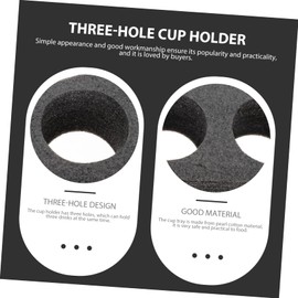 KOMBIUDA 2 x Drink Holder with Holes Fixed Cup Holder for Milk Tea and Takeout Drink Tray for Safe Transport of Drinks
