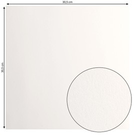 Florence Cardstock Smooth - Coloured Card Making Supplies 12 x 12 inch - - 20 Sheets - Coloured Paper for Scrapbooking, Card Making, Die Cutting and Paper Crafts - 216 GSM - Off-White