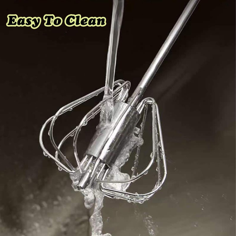 Fine jade2 Whisk Stainless Steel Manual Whisk Semi-Automatic Whisk for