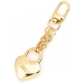 Brief von Engel Gold Heart Padlock Keychains For Women, Handbag Charms Heart Shaped Keychain Purse chain Accessories Gift