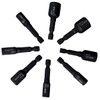 Tap Socket Wrench Set, Bestgle 8pcs 1/4 Inch Hex Shank