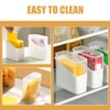 Alipis Cheese Storage Container for Fridge, 2Pcs Sliced Cheese Holder