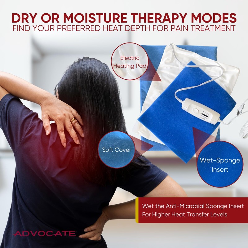 Advocate Moist & Dry Heat Pad with Flexible & Soft
