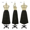 Sun Planning Pattern Pattern Elastic Waist A-Line Skirt 6058