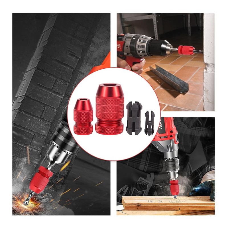 ZORZA 2Pcs Drill Depth Stop for Drill Bits Adjustable Drill