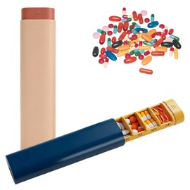 PAPAcroscoma 2 pcs pill box 7 days portable pill box 7 days small
