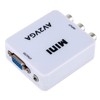 Wscoficey Mini AV2 VGA Video Converter Box AV RCA CVBS
