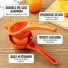 Zulay Kitchen Premium Metal Orange Squeezer – Heavy-Duty Manual Citrus