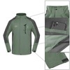 TEZO TEZO Mens Rain Jacket Waterproof with Hooded Hiking Coat