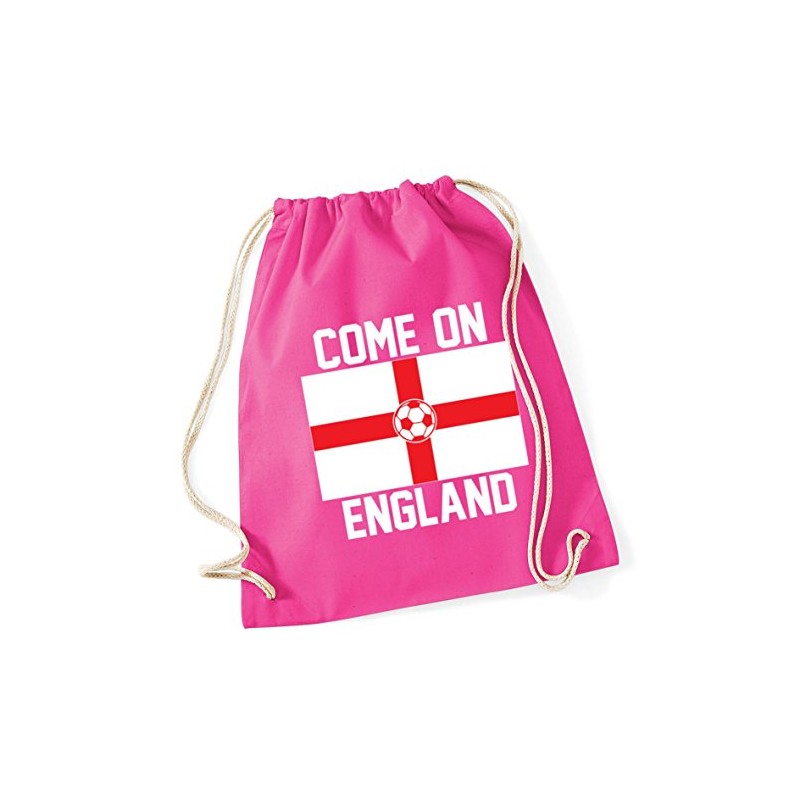 Hippowarehouse Come on england football flag Drawstring CottonSchool Gym Bag