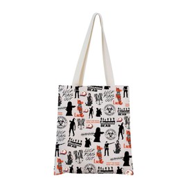 Walking Dead Cosmetic Bag TWD Merch TWD Fans Gift Zombie Themed Gift (Run-Out Tote)