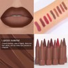 BINGBRUSH 2-in-1 Gradient Lip Liner & Lipstick Combo,2Pcs Matte Longwear