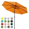 Tempera 9ft Patio Market Outdoor Table Umbrella with Auto Tilt