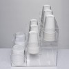 CiaoHER Acylic Coffee Cup and Lid Dispenser with 9 Compartments,