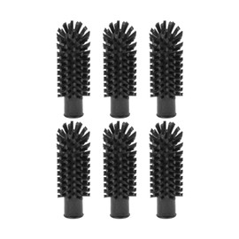 SPARTA SPARTA Multi-Purpose Valve Brush Pipe Brush, Round Brush with Polyester Bristles, Color Coded for Commercial Cleaning, Kitchen, Restaurant, Bathroom, Plastic, 5.7 X 2 X 5.7 Inches, Black, (Pack of 6)