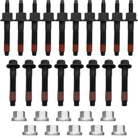 Broaug 6510141AA,06509863AA,6505316AA 1Set Engine Cylinder Head Bolts Compatible with Chrysler/Jeep/Dodge/Ram (2009-2023) Replaces 6507746AA,6509544AA,6510140AA,03309CD