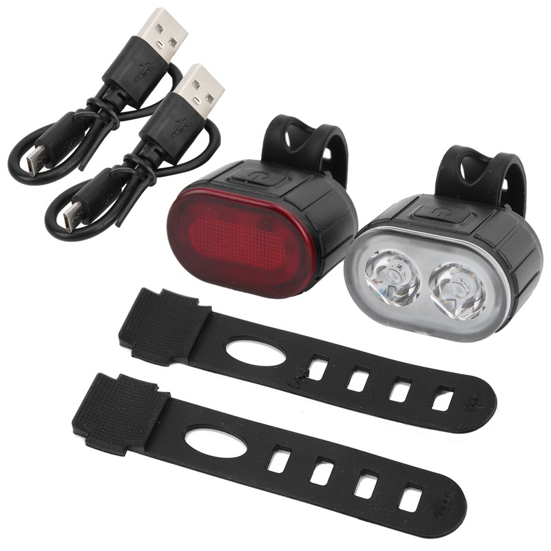 Bike LED Tail Light Front Light USB Rechargeable Cycling Safety