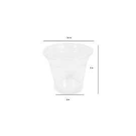 DHG PROFESSIONAL 9 oz Plastic Cups, Cocktail Bar Cups with Bar Straws, Clear Plastic Party Cups (50 Pack without Straws)