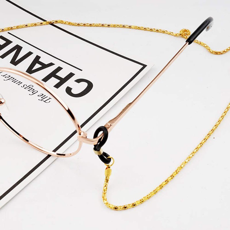 Ruwado 16 Pcs Eyeglasses Chain Ends Anti Slip Silicone Spring