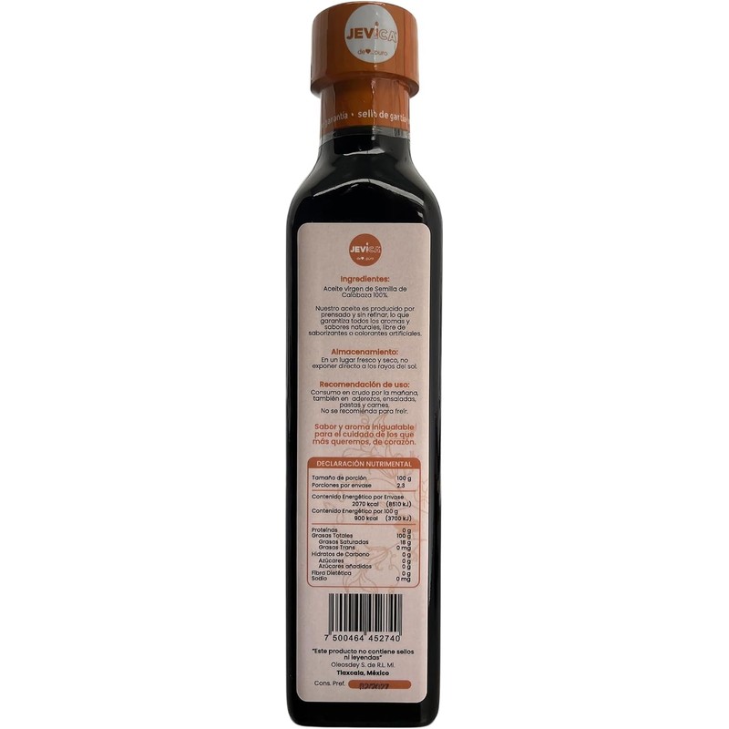 Aceite de Semilla de Calabaza calidad Extra