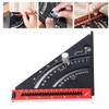 Woodworking Triangle Ruler Folding Square Ruler Aluminum Alloy Carpenter Tool