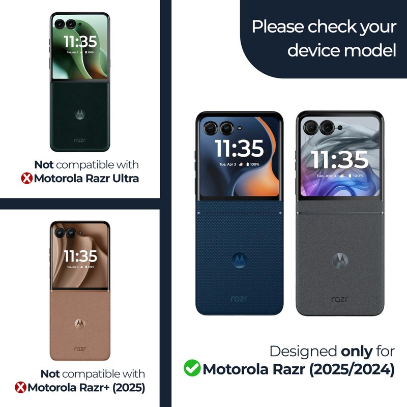 ArmorSuit 3 Pack Front Display Screen Protector for Motorola Razr