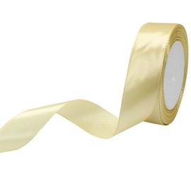 Cionyce Gold Satin Ribbon 1 Inch x 25 Yards - Silky Polyester Ribbon for Craft Bows, Wedding Bouquets, Gift Wrapping & Party Decorations