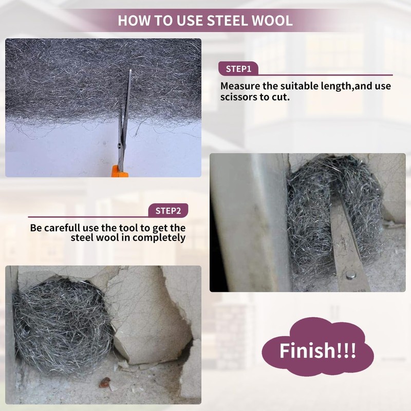 Steel Wool with Work Gloves, Hardware Cloth - 0000 Coarse