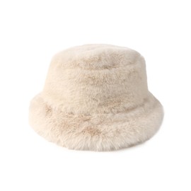 Zylioo XXL Faux Fur Bucket Hat,Oversize Fluffy Warm Travel Hat,Large Plush Fuzzy Hat for Big Heads,Warm Snow Hats
