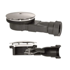Wirquin Slim Shower Drain Membrane Suction Cup 90mm 40mm Height Low Profile