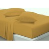 Fitted Bed Sheet With FREE Pillow Case Poly Cotton MUSTARD